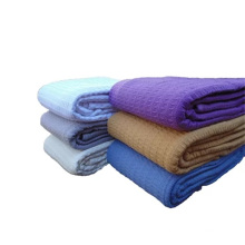 Waffle Weave Hospital Heavy Cotton Blankets In Solid Color